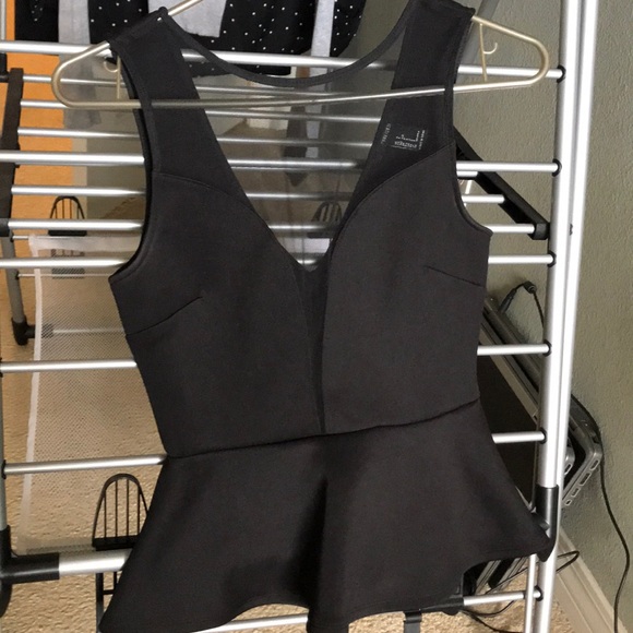 Black semi sheer women’s top. - Picture 1 of 3